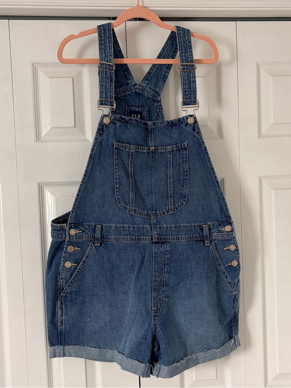 GAP Blue Denim Short Overalls
